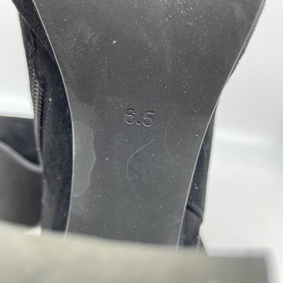 Jeffrey Campbell Women's Spaced Block Heel Bootie Black Suede Size 6.5 - Picture 9 of 15